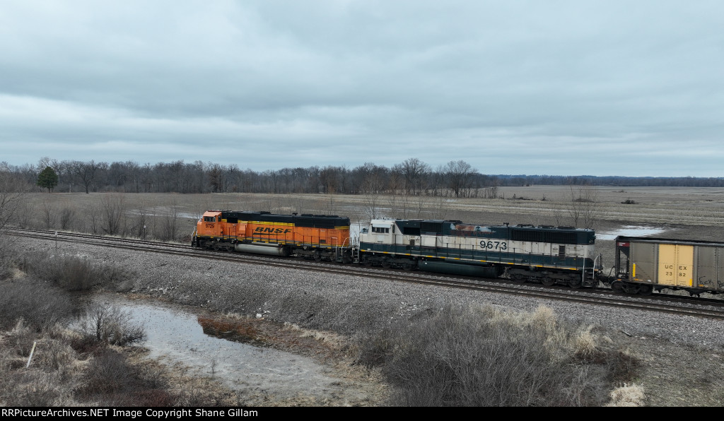 BNSF 9673 Roster shot.